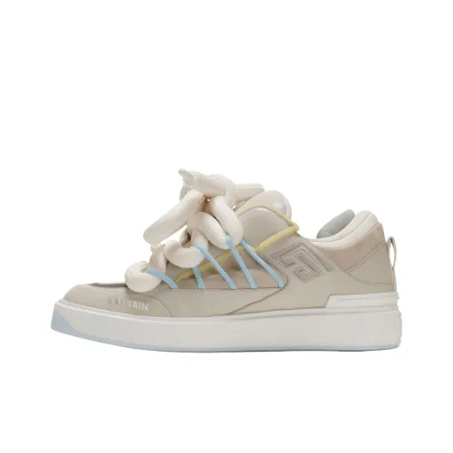 BALMAIN B Court Low Top Скейтборд Кроссовки Мужские Бежевые