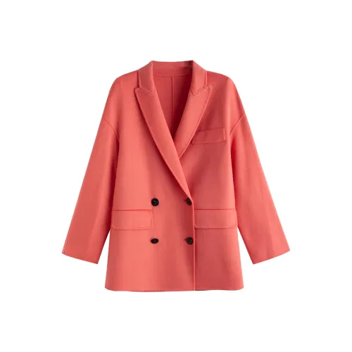 Tonlion Оранжевый Розовый Женское Пальто