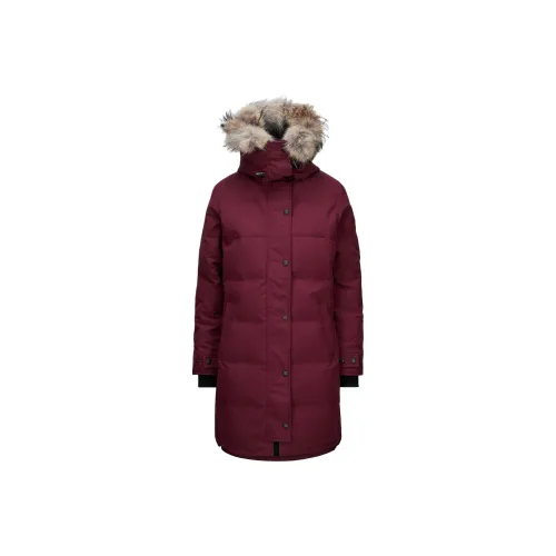 Canada Goose Shelburne Series Пуховик PARKA Пальто Женское Вино Красный