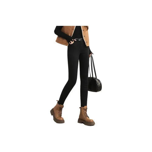 SMEN Черные Женские Леггинсы