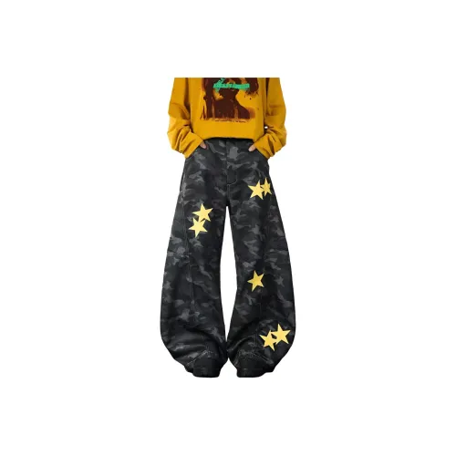 Maycaur Камуфляж Унисекс Джинсы