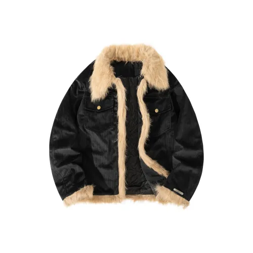 AULDEY Черный Унисекс Бархатные Куртки