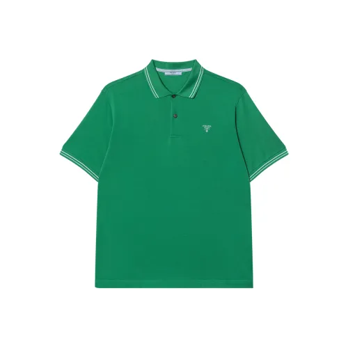 PRADA Зеленая Мужская Поло