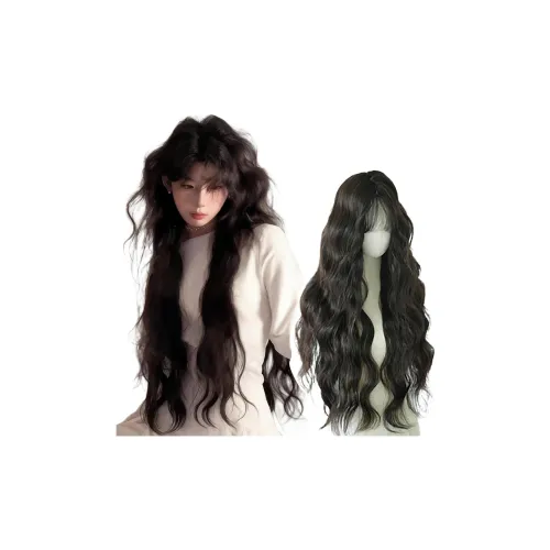 GLUNA Большая волна Удлиненные парики 80 см Высокая температура Пряжа Длинные волнистые