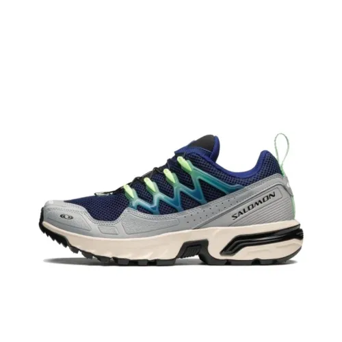 SALOMON ACS + OG Slip Устойчивый к истиранию Низкий Топ Casual Унисекс Серый Синий