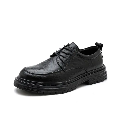 JX Модный Модный Повседневный Кожаный Обувь Мужская Черная