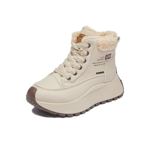 JINMAIWANG Высокие топы с толстой подошвой женские