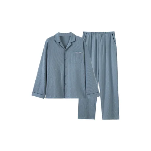 MADALLO Синий Мужской Пижамный Комплект