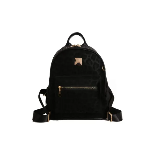 YUNMANQING ПУ (полиуретан) Рюкзак Стандартный Женский Черный Светло-коричневый Кофейный