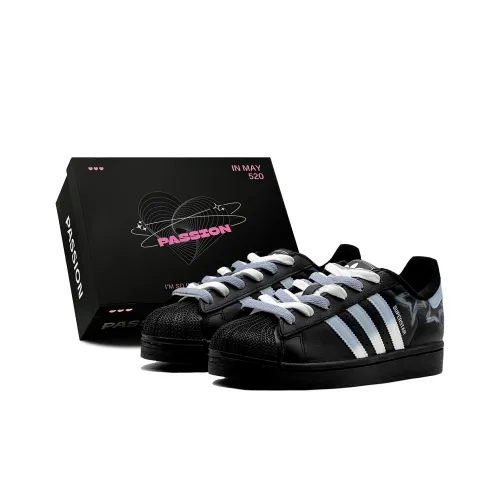 Adidas Originals Superstar 2 Starlight Aurora Низкий Топ Детские Скейтбординг Сине-Белый Подростки