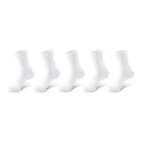 Однотонные носки, тип Crew, 5 пар, белый