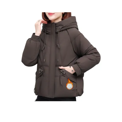 MOUSIDEYOUHUO С капюшоном хлопковый пуховик женский