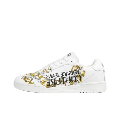 VERSACE JEANS COUTURE Brooklyn Low Топ Скейтборд Кроссовки Мужские Белые