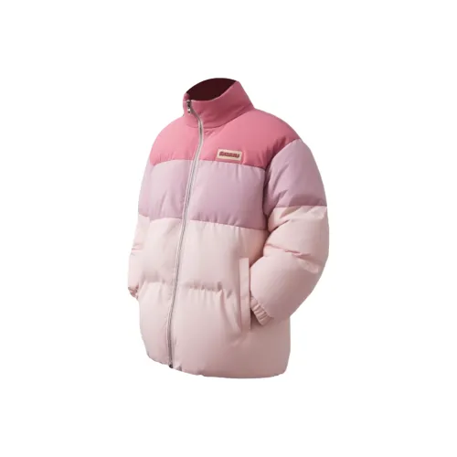 W9H2 Розовый Многоцветный Вышивка Значок Унисекс Пуховики