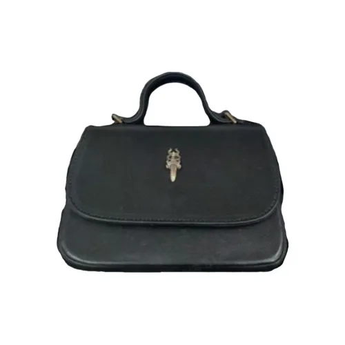 Chrome Hearts Включает Плечевой ремень Тофу Сумка Мини Женская Черная