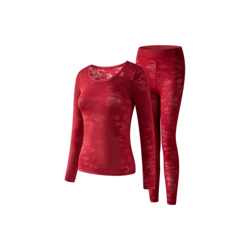 2323 [Зодиакальный год Процветание Chinese Style Collection 1 комплект] Анкора Красный Женские Термокомплекты