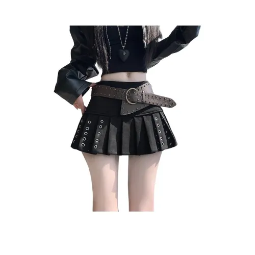 Кожаные короткие юбки MM женские