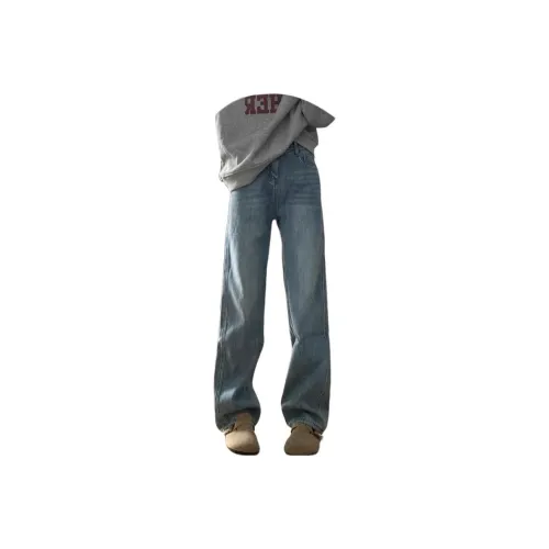 BRG Синий с флисовой подкладкой женские джинсы