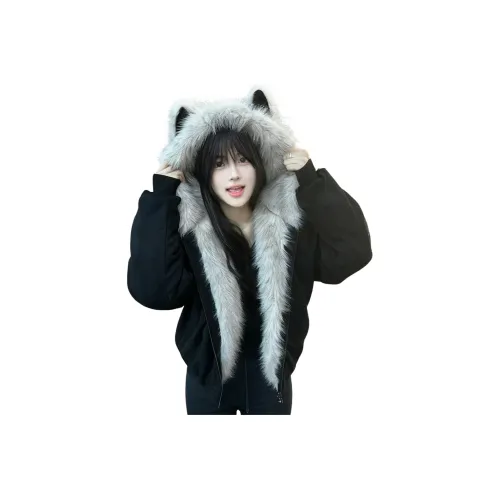 UNA RETA Черный Желтый Унисекс Пуховики