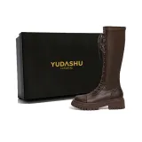 Коричневый, без подкладки, высота каблука 5 см