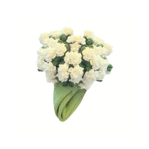 PIPIDOU DIY Экстра-большой Чисто белый Розовый Букет Одеяло Набор Креативный Ландыш Crochet Пряжа DIY Игрушки