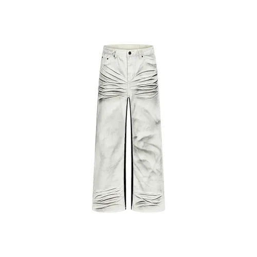 COOLALPACA Белый Унисекс Джинсы