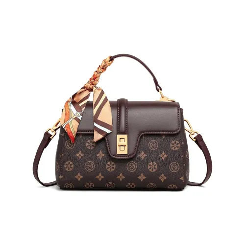 MILLIE'S Сумка через плечо из синтетической кожи стандартная женская кофейного цвета