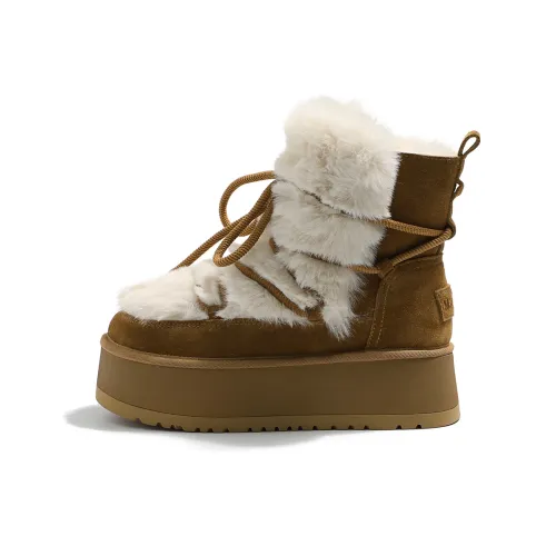 MIS. DANNY Флоковые Снежные Ботинки Женские