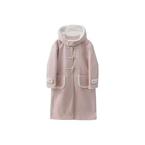 Amyway Pink Woolen Coat Женское пальто