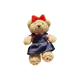 Юбка из денима с ремешками и медведем