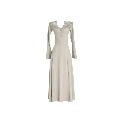 SOIE Длинное платье с длинными рукавами женское