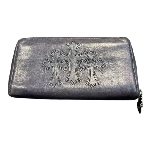 Chrome Hearts Кожаный кошелек клатч унисекс синий черный