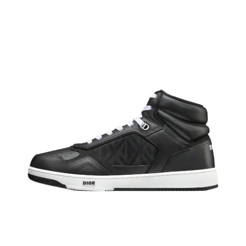 DIOR B27 CD Diamond Высокие Топы Стильные Скейтбординги Мужские Черные