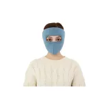 Наушники с меховыми капюшонами, утепляющая маска, синий: 1 упаковка