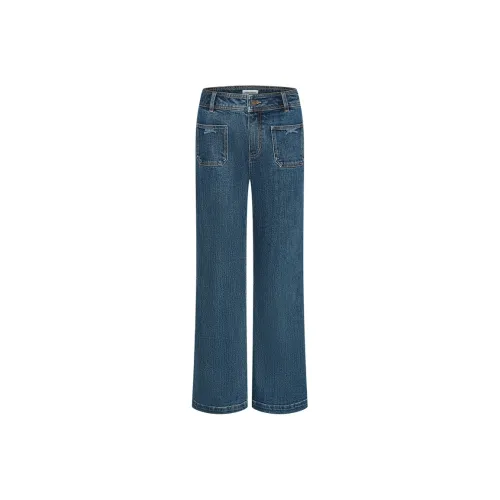 URBAN REVIVO Светло-синие женские джинсы