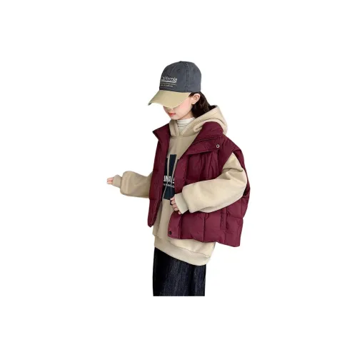 MUMUWU HOUSE Красный жилет школьного возраста жилеты