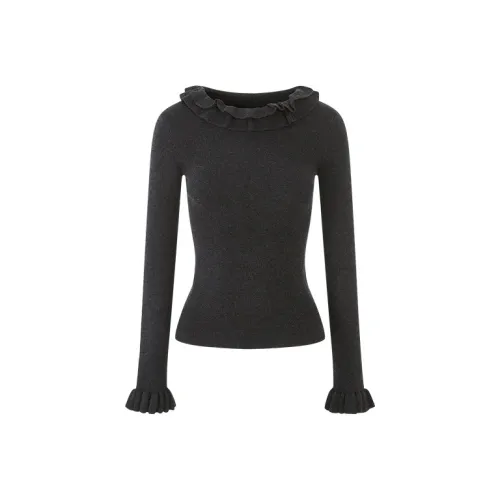 Ouyang Серый Женский Трикотаж