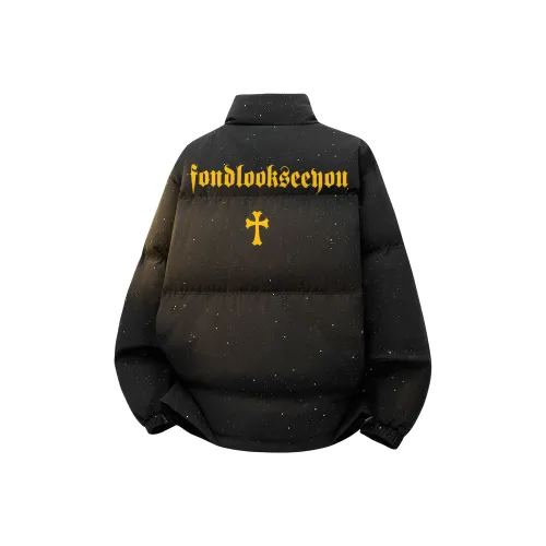 FONDLOOK Black Baby'S Breath Унисекс Пуховики