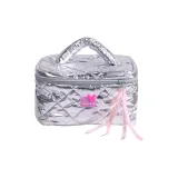 Серебряная ведрообразная сумка 24*14*15