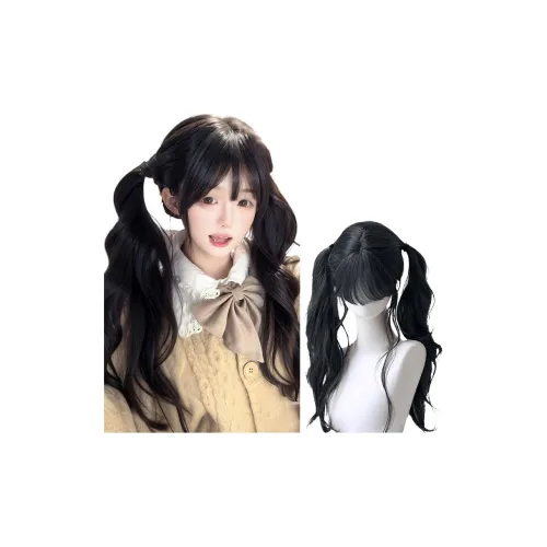 Northward Incline Adorable Homebody Женская парик с двумя хвостиками Lolita Яйцо Роллы Сладкая Девушка Японский стиль