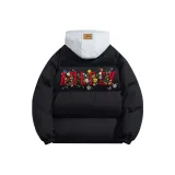 Чёрный Красный [Серый капюшон стиль для многослойной эстетики]