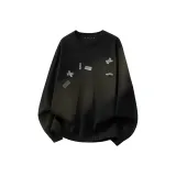 [Однополосный флис] Черный (TN блестящий розовый стикер)