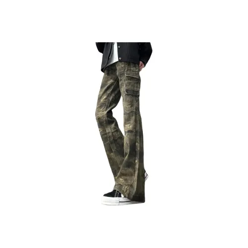 GMTK Камуфляж Коричневый Цвет Мужские Джинсы