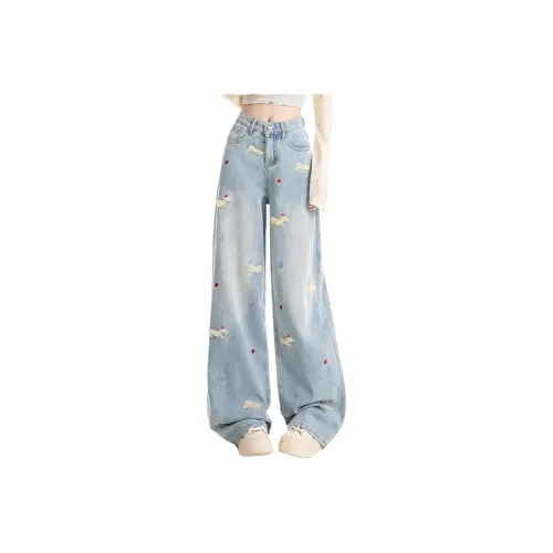 BRG Синий с флисовой подкладкой женские джинсы