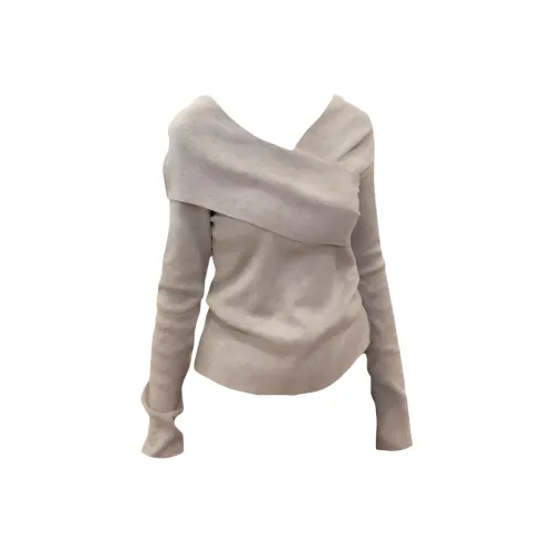 ONENINE34PM Серый Трикотаж Женский Трикотаж