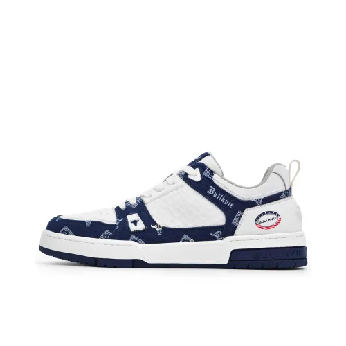 BULLKVIE Износостойкий Легкий Дышащий и Противоскользящий. Низкий Топ Скейтборд Кроссовки Унисекс Джинсовый Синий Белый