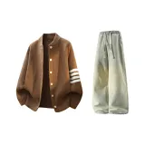 Карамель + Желтый Грязь Джинсы с Флисовой Подкладкой