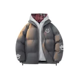 Темно-серый с белым логотипом (красная клетка, шляпа)