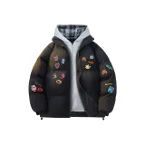 Чёрный с синим в клетку шляпа