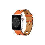 [Дыра Серебристая Застежка] Пламенный Оранжевый